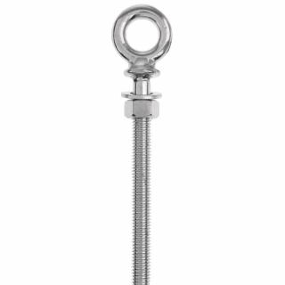 316 Stainless Steel Long Thread Eye Bolts M10 x 100mm